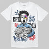 Jordan 13 Flint DopeSkill T-Shirt Work Hard Rise Above Graphic Streetwear - White