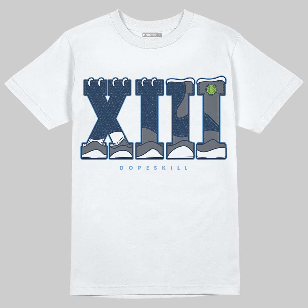 Jordan 13 Flint DopeSkill T-Shirt XIII Jordan 13 Graphic Streetwear - White