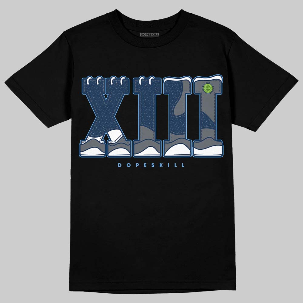 Jordan 13 Flint DopeSkill T-Shirt XIII Jordan 13 Graphic Streetwear - Black