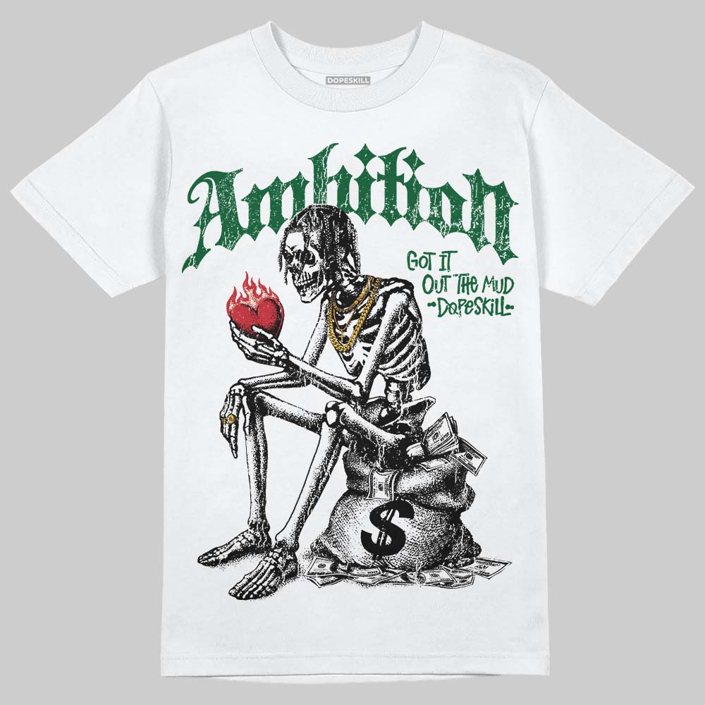 Jordan 14 Forest Green DopeSkill T-Shirt Ambition Graphic Streetwear - White
