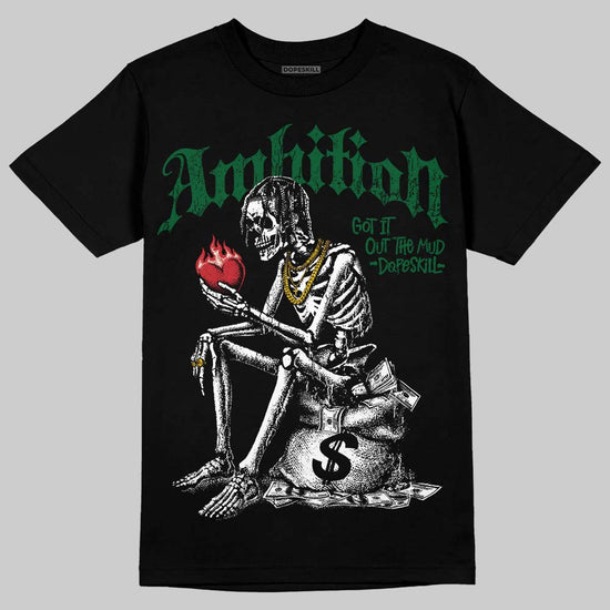 Jordan 14 Forest Green DopeSkill T-Shirt Ambition Graphic Streetwear - Black