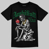 Jordan 14 Forest Green DopeSkill T-Shirt Ambition Graphic Streetwear - Black