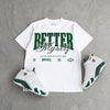 Forest Green 14s DopeSkill T-Shirt Better Myself Graphic