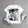 Forest Green 14s DopeSkill T-Shirt Boss Up Graphic