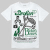 Jordan 14 Forest Green DopeSkill T-Shirt Broken Bones Graphic Streetwear - White