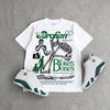 Forest Green 14s DopeSkill T-Shirt Broken Bones Graphic
