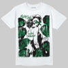 Jordan 14 Forest Green DopeSkill T-Shirt Built Different Graphic Streetwear - White