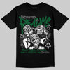 Jordan 14 Forest Green DopeSkill T-Shirt Distorted Realms Graphic Streetwear - Black