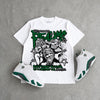 Forest Green 14s DopeSkill T-Shirt Distorted Realms Graphic
