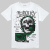 Jordan 14 Forest Green DopeSkill T-Shirt Jealousy Graphic Streetwear - White 