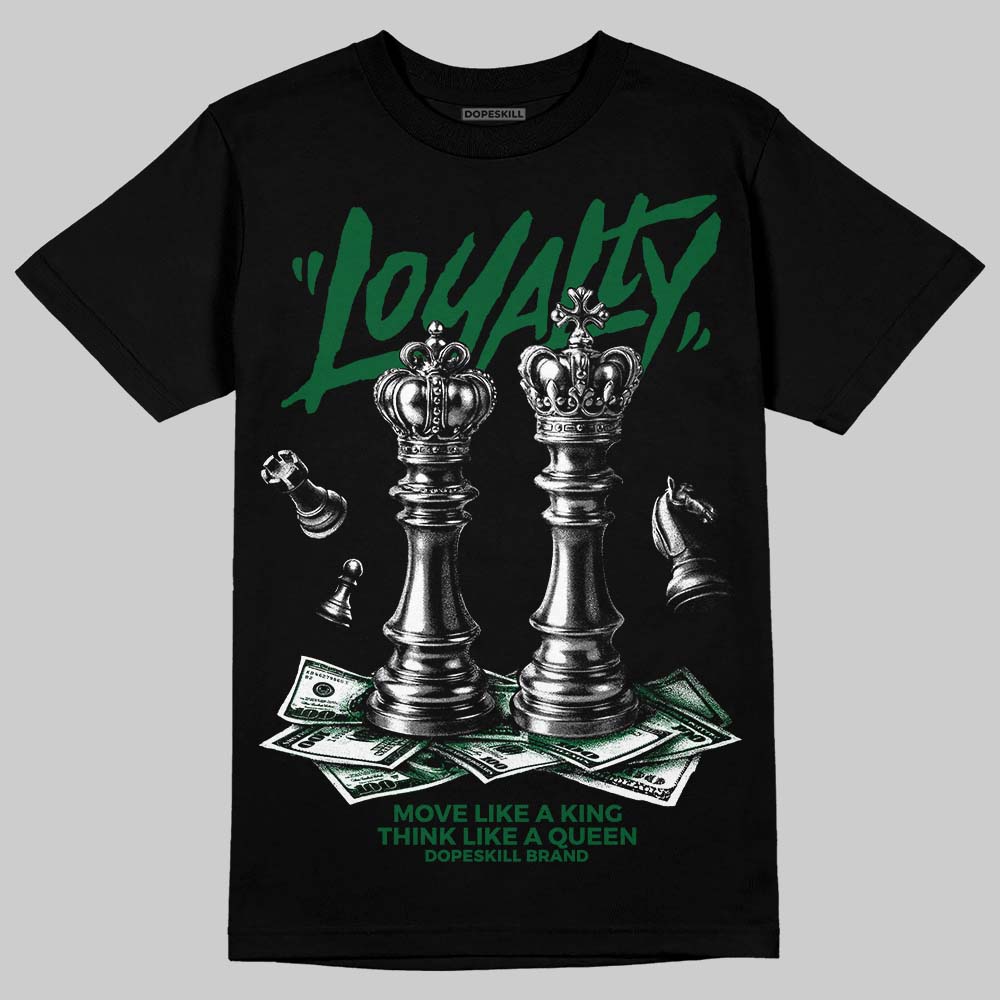 Jordan 14 Forest Green DopeSkill T-Shirt Loyalty Graphic Streetwear - Black