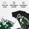 Forest Green 14s DopeSkill T-Shirt Out Here Being Cute Graphic