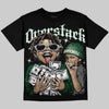 Jordan 14 Forest Green DopeSkill Oversize Print T-Shirt Overstack Graphic Streetwear - Black