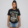 Forest Green 14s DopeSkill Oversize Print T-Shirt Overstack Graphic