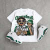 Forest Green 14s DopeSkill Oversize Print T-Shirt Overstack Graphic