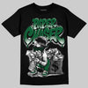 Jordan 14 Forest Green DopeSkill T-Shirt Paper Chaser Boy Graphic Streetwear - Black