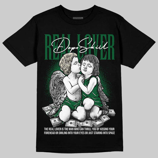 Jordan 14 Forest Green DopeSkill T-Shirt Real Lover Graphic Streetwear - Black