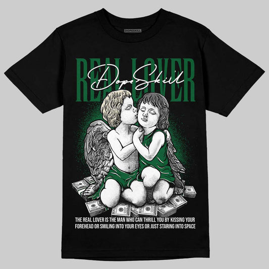 Jordan 14 Forest Green DopeSkill T-Shirt Real Lover Graphic Streetwear - Black