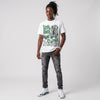 Forest Green 14s DopeSkill T-Shirt Real Ones Move In Silence Graphic