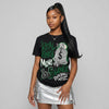 Forest Green 14s DopeSkill T-Shirt Real Ones Move In Silence Graphic