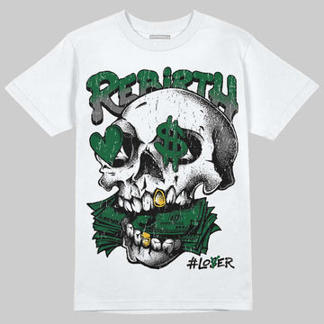 Jordan 14 Forest Green DopeSkill T-Shirt Rebirth Graphic Streetwear - White
