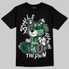 Jordan 14 Forest Green DopeSkill T-Shirt Smile Through The Pain Graphic Streetwear - Black