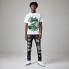 Forest Green 14s DopeSkill T-Shirt Smile Through The Pain Graphic