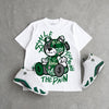 Forest Green 14s DopeSkill T-Shirt Smile Through The Pain Graphic