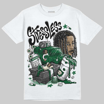 Jordan 14 Forest Green DopeSkill T-Shirt Stressless Graphic Streetwear - White