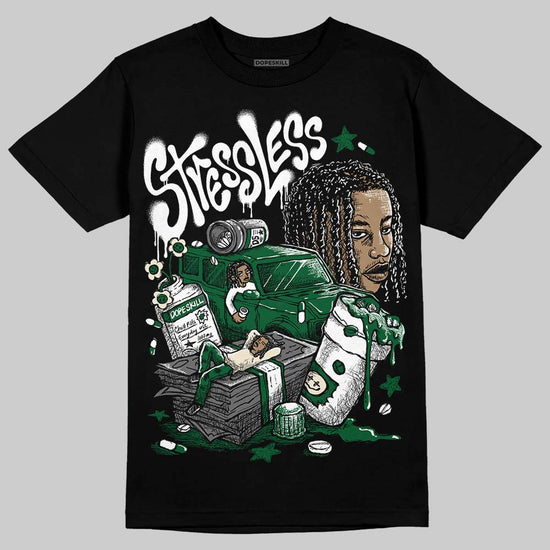 Jordan 14 Forest Green DopeSkill T-Shirt Stressless Graphic Streetwear - Black