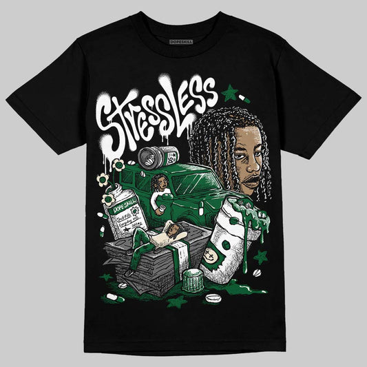 Jordan 14 Forest Green DopeSkill T-Shirt Stressless Graphic Streetwear - Black
