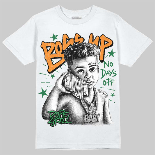 Jordan 11 “Green Screen” DopeSkill T-Shirt Boss Up Graphic Streetwear - White