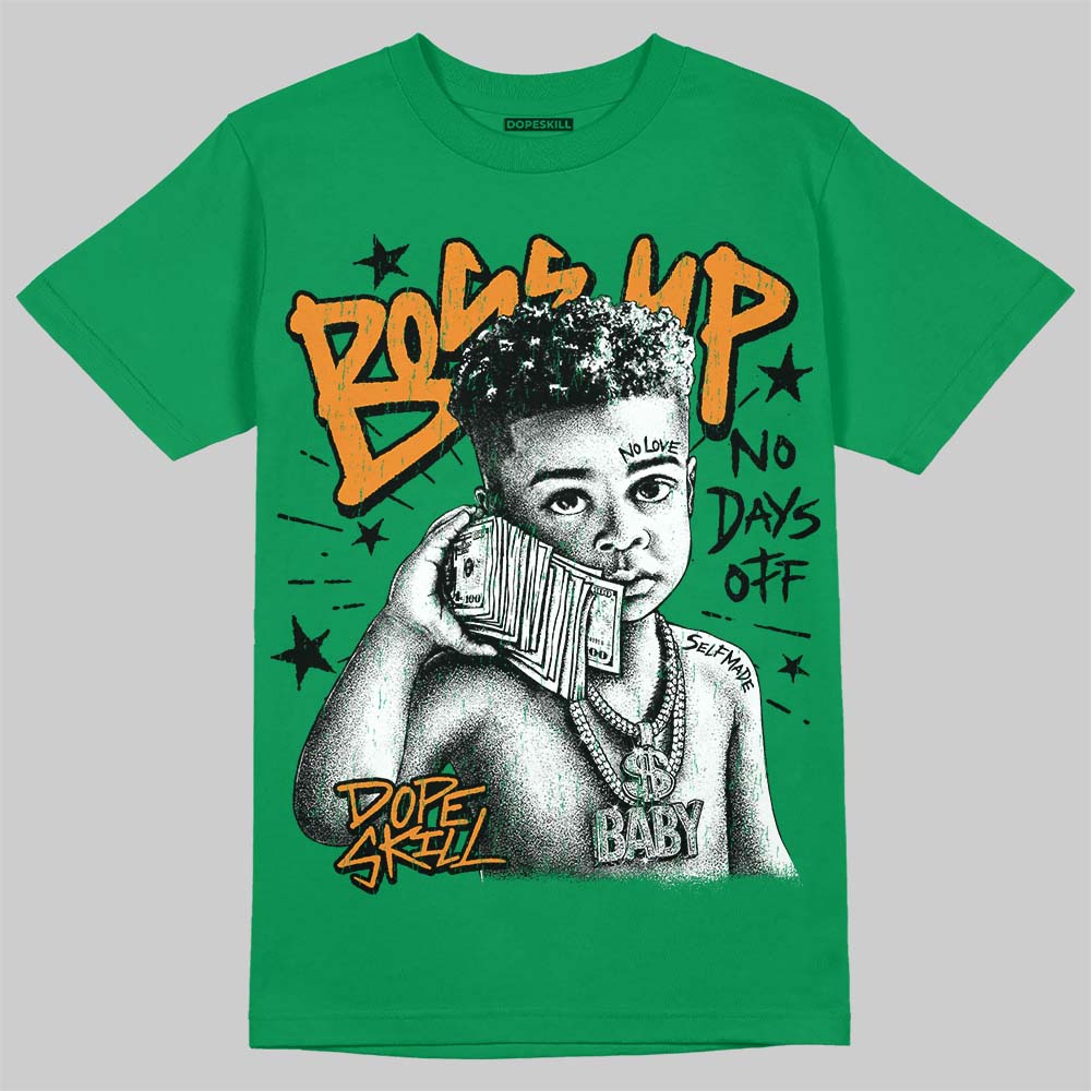 Jordan 11 “Green Screen” DopeSkill T-Shirt Boss Up Graphic Streetwear - Irish Green