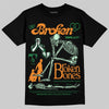 Jordan 11 “Green Screen” DopeSkill T-Shirt Broken Bones Graphic Streetwear - Black