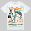 Jordan 11 “Green Screen” DopeSkill T-Shirt Broken Bones Graphic Streetwear - White