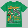 Jordan 11 “Green Screen” DopeSkill T-Shirt Broken Bones Graphic Streetwear - Irish Green