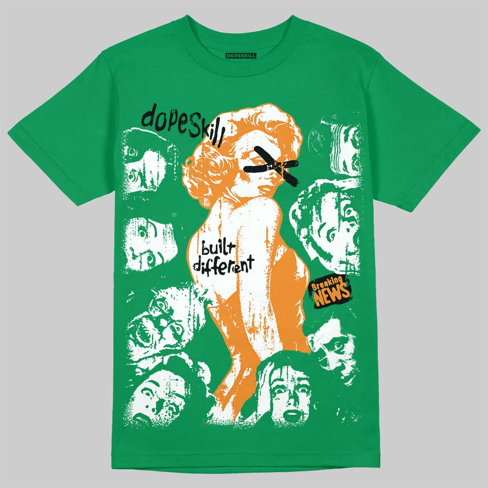 Jordan 11 “Green Screen” DopeSkill T-Shirt Built Different Graphic Streetwear - Irish Green