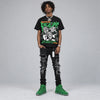 Green Screen 11s DopeSkill Oversize Print T-Shirt Distorted Realms Graphic