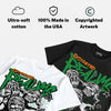Green Screen 11s DopeSkill Oversize Print T-Shirt Distorted Realms Graphic