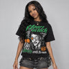 Green Screen 11s DopeSkill Oversize Print T-Shirt Heart On Lock Graphic