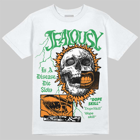 Jordan 11 “Green Screen” DopeSkill T-Shirt Jealousy Graphic Streetwear - White