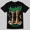 Jordan 11 “Green Screen” DopeSkill T-Shirt Loyalty Graphic Streetwear - Black
