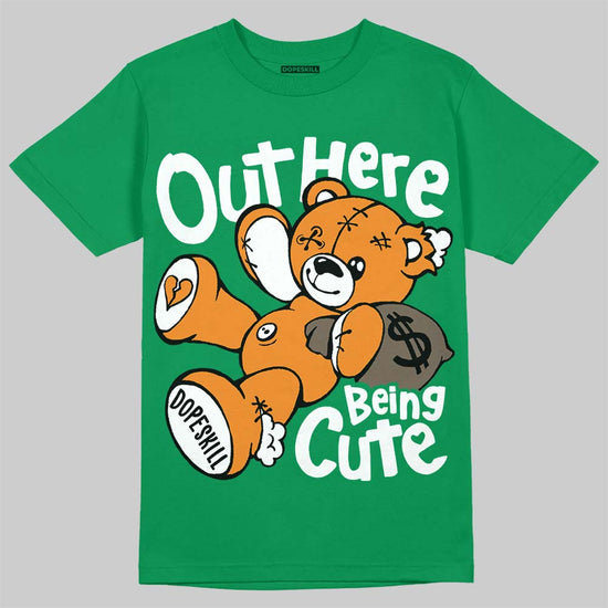 Jordan 11 “Green Screen” DopeSkill T-Shirt Out Here Being Cute Graphic Streetwear - Irish Green