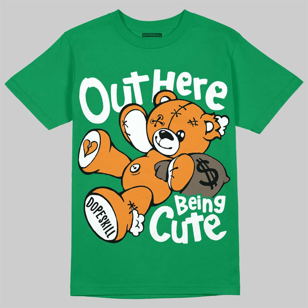 Jordan 11 “Green Screen” DopeSkill T-Shirt Out Here Being Cute Graphic Streetwear - Irish Green