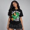 Green Screen 11s DopeSkill T-Shirt Out Here Being Cute Graphic