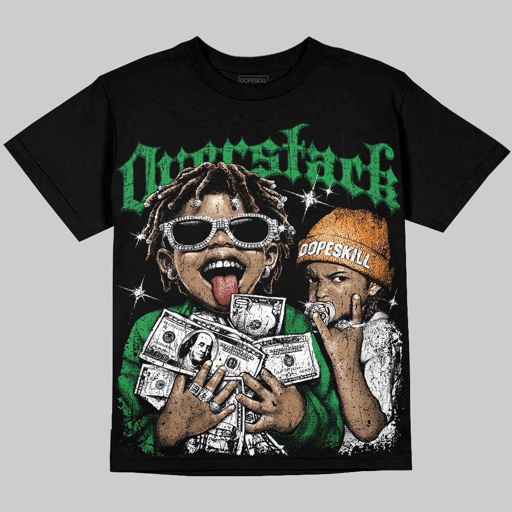 Jordan 11 “Green Screen” DopeSkill Oversize Print T-Shirt Overstack Graphic Streetwear - Black
