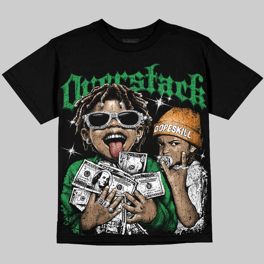 Jordan 11 “Green Screen” DopeSkill Oversize Print T-Shirt Overstack Graphic Streetwear - Black