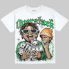 Jordan 11 “Green Screen” DopeSkill Oversize Print T-Shirt Overstack Graphic Streetwear - White