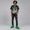 Green Screen 11s DopeSkill Oversize Print T-Shirt Overstack Graphic