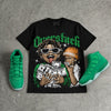 Green Screen 11s DopeSkill Oversize Print T-Shirt Overstack Graphic